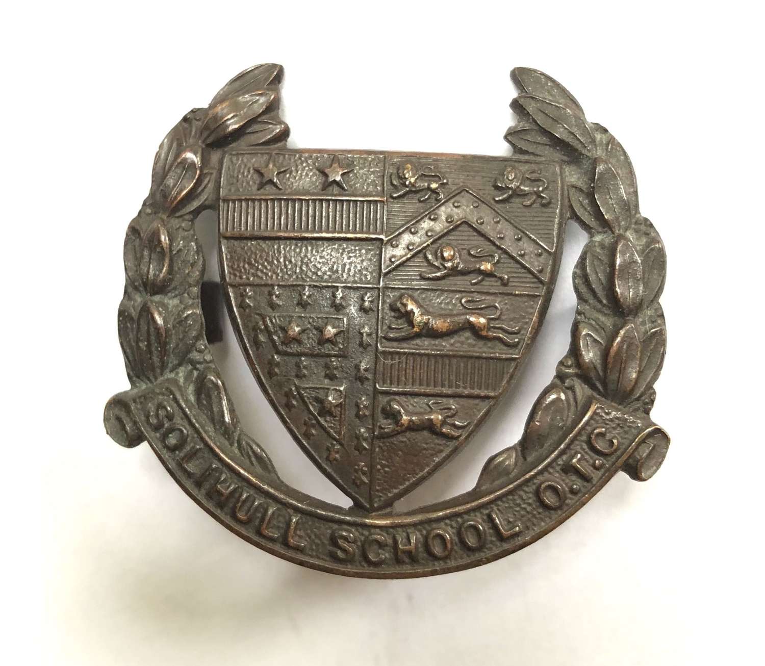 Solihull School OTC OSD cap badge c1924-40