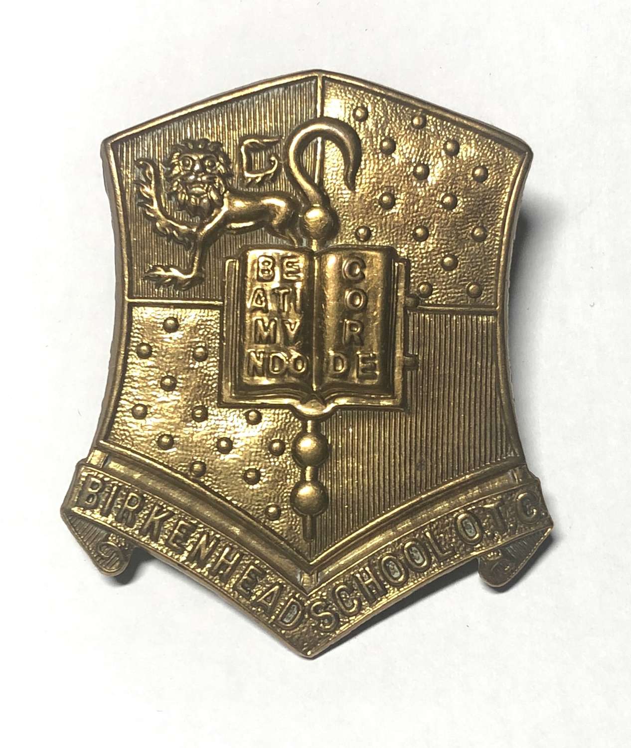 Birkenhead School OTC cap badge circa 1908-40