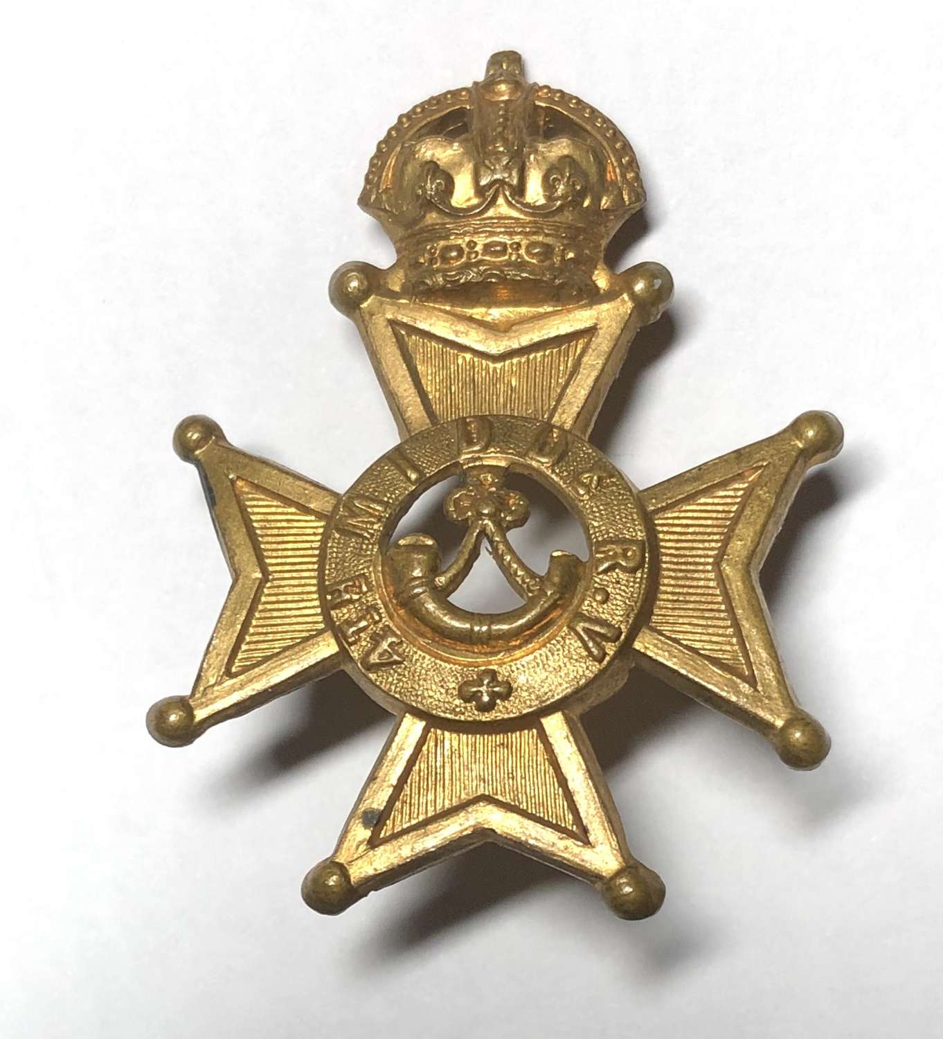 4th Middlesex Rifle Volunteers Edwardian cap badge c1901-08