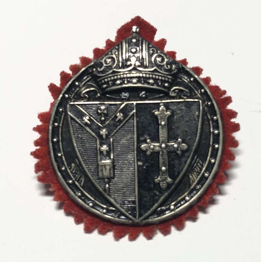 Whitgift Cadet Corps, Croydon Field Sevice cap / collar badge