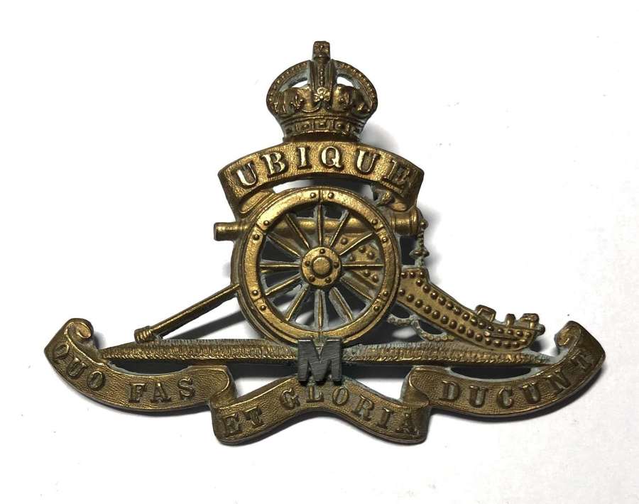 Royal Artillery Militia cap badge circa 1902-08
