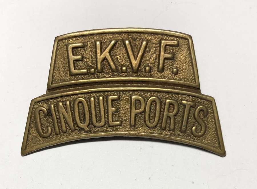 EKVF / CINQUE PORTS WW1 VTC shoulder title circa 1918