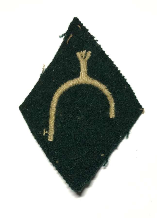 74th (Yeomanry) Division WW1 cloth spur formation sign