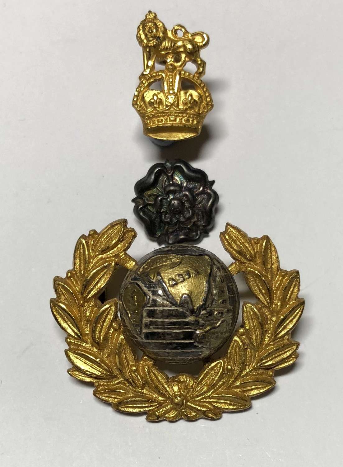 Chatham Division Royal Marine Band Officer's cap badge c1923-50