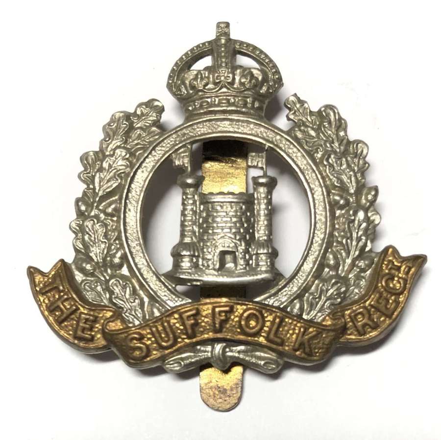 4th, 5th & 6th Bns. Suffolk Regiment Two Tower Cap Badge c1908-23