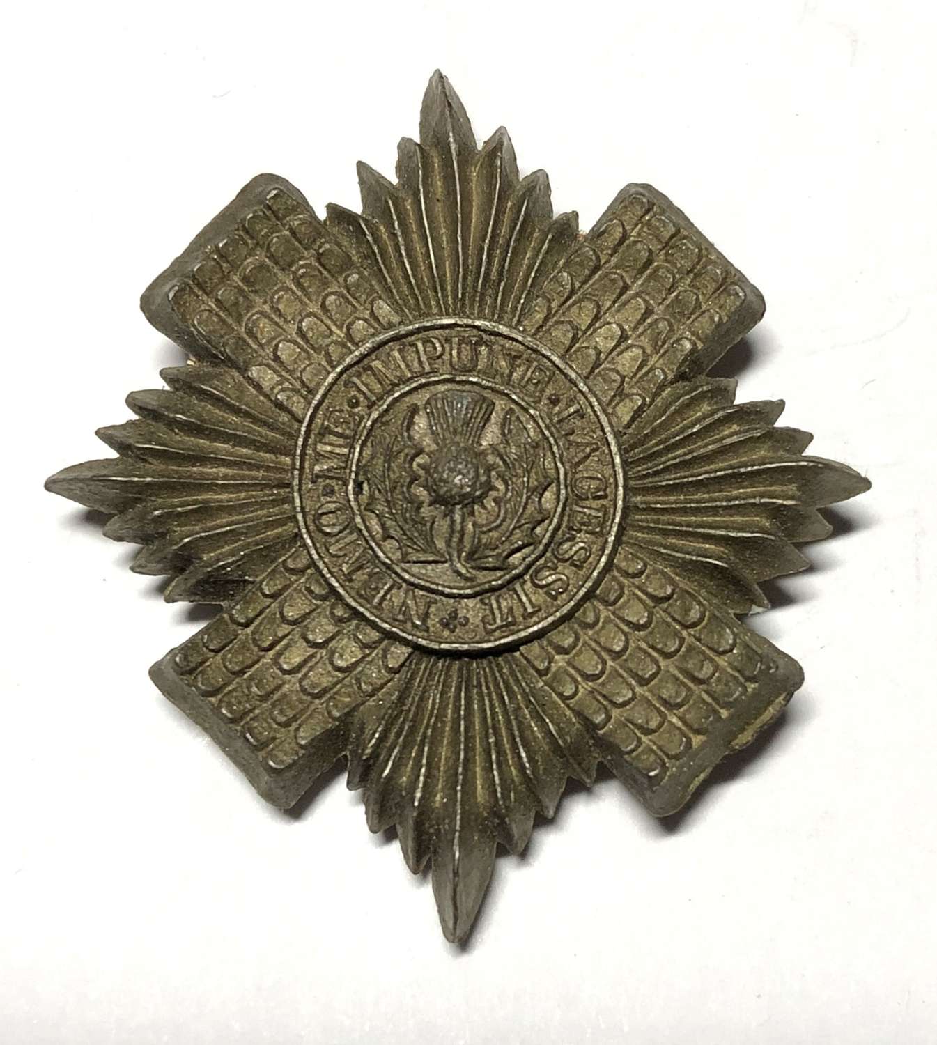 Scots Guards WW2 plastic economy cap badge.