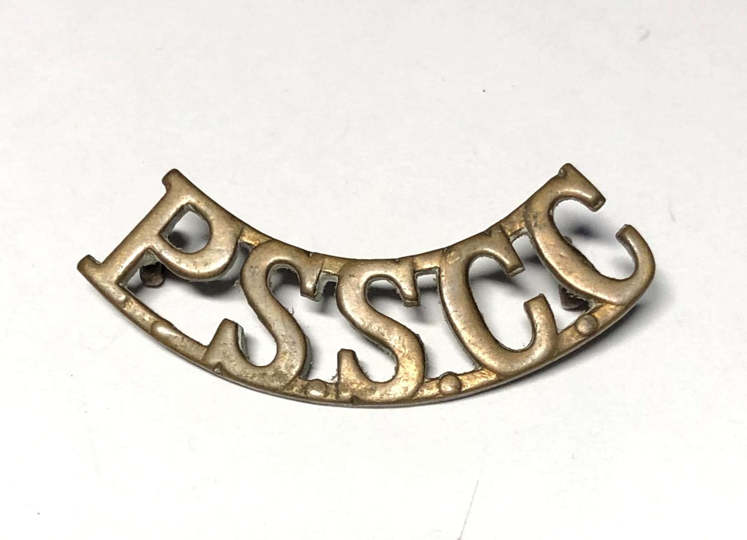 PSSCC (Public School Cadet Corps) brass shoulder title
