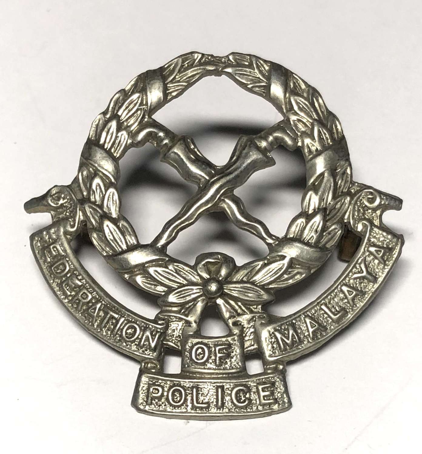 Federation of Malaya Police cap badge