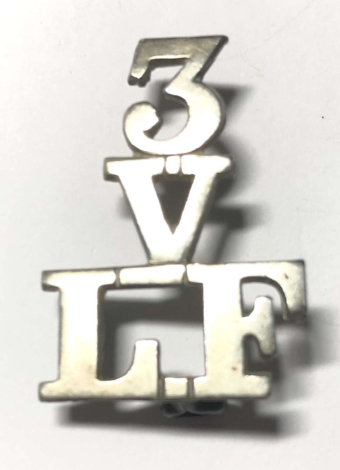 3 / V / LF 3rd VB Lancashire Fusiliers pre 1908 shoulder title