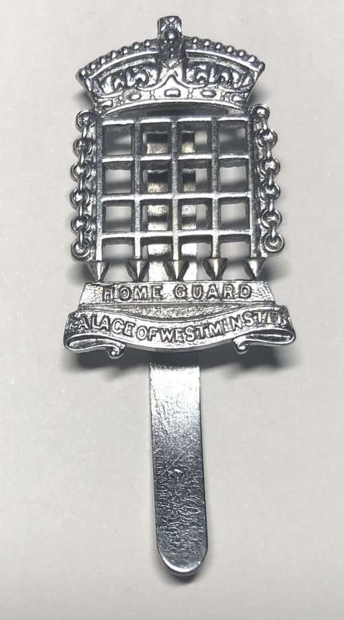 Palace of Westminster Home Guard cap badge c1952-56 only