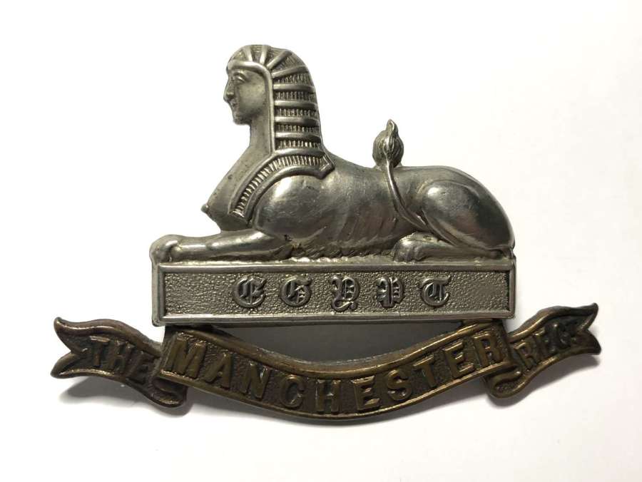 Manchester Regiment Victorian Warrant Officer’s cap badge c1881-84