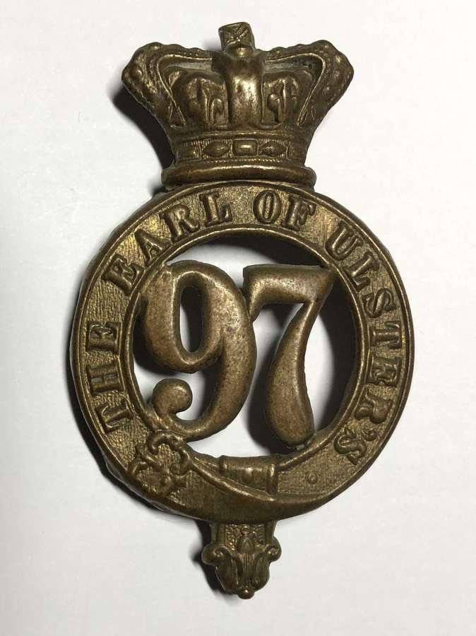 97th (Earl of Ulster’s) Regiment, Victorian glengarry badge c1878-81
