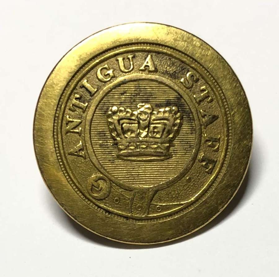 Antigua Staff George III Officer's gilt flat back coatee button
