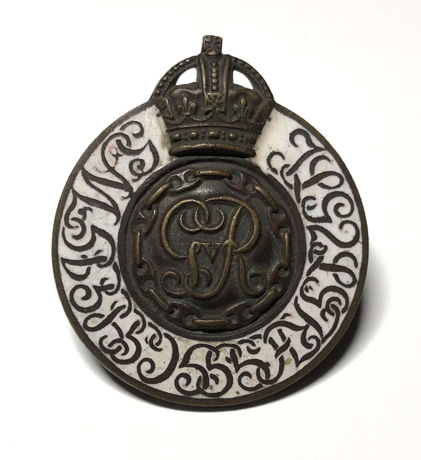 Household Brigade Officer Cadet Battalion WW1 cap badge
