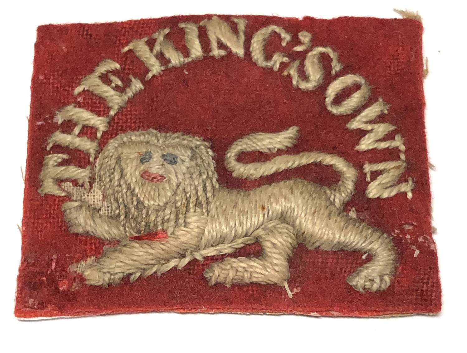 King's Own Royal Regiment cloth pagri badge