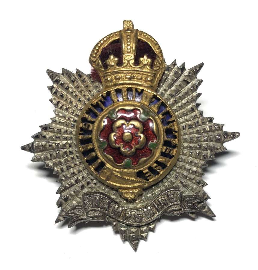 Hampshire Regiment Officer’s cap badge