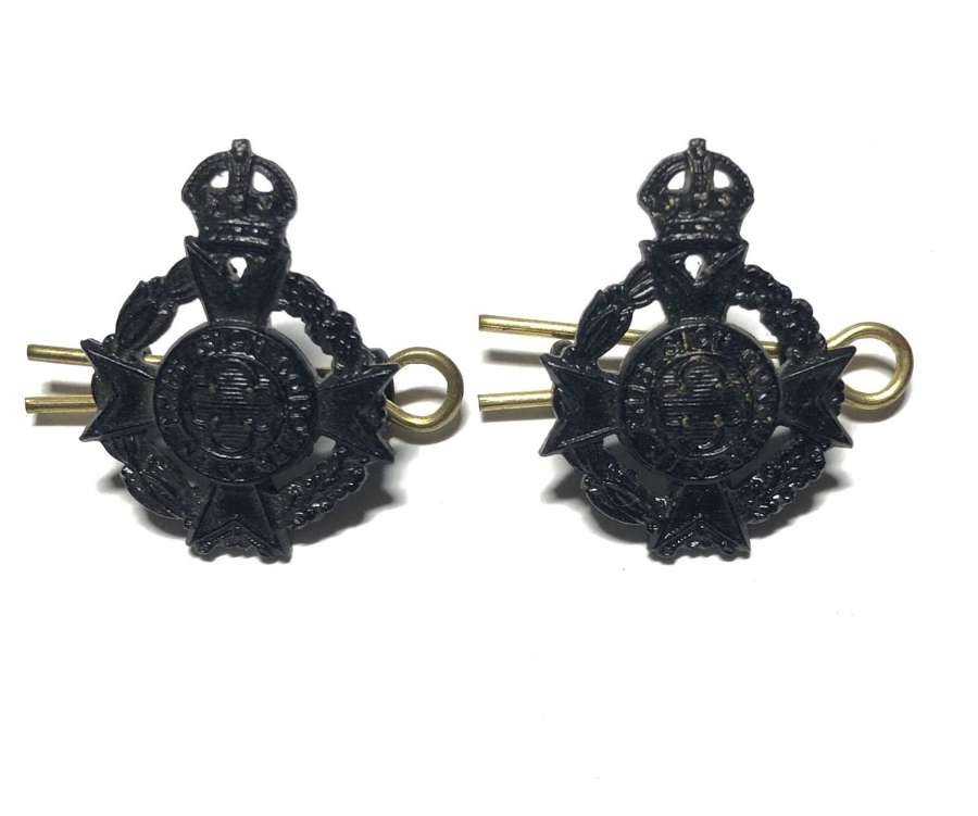 Royal Army Chaplains Department pair of collar badges c1940-52
