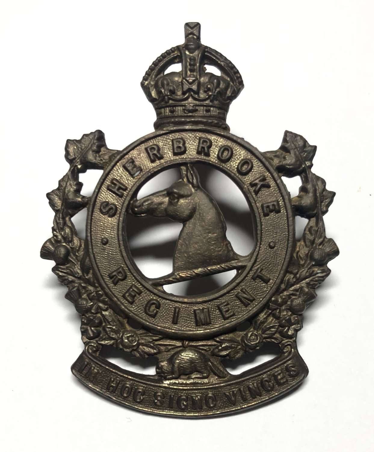 Canada. The Sherbrooke Regiment post 1928 WW2 cap badge