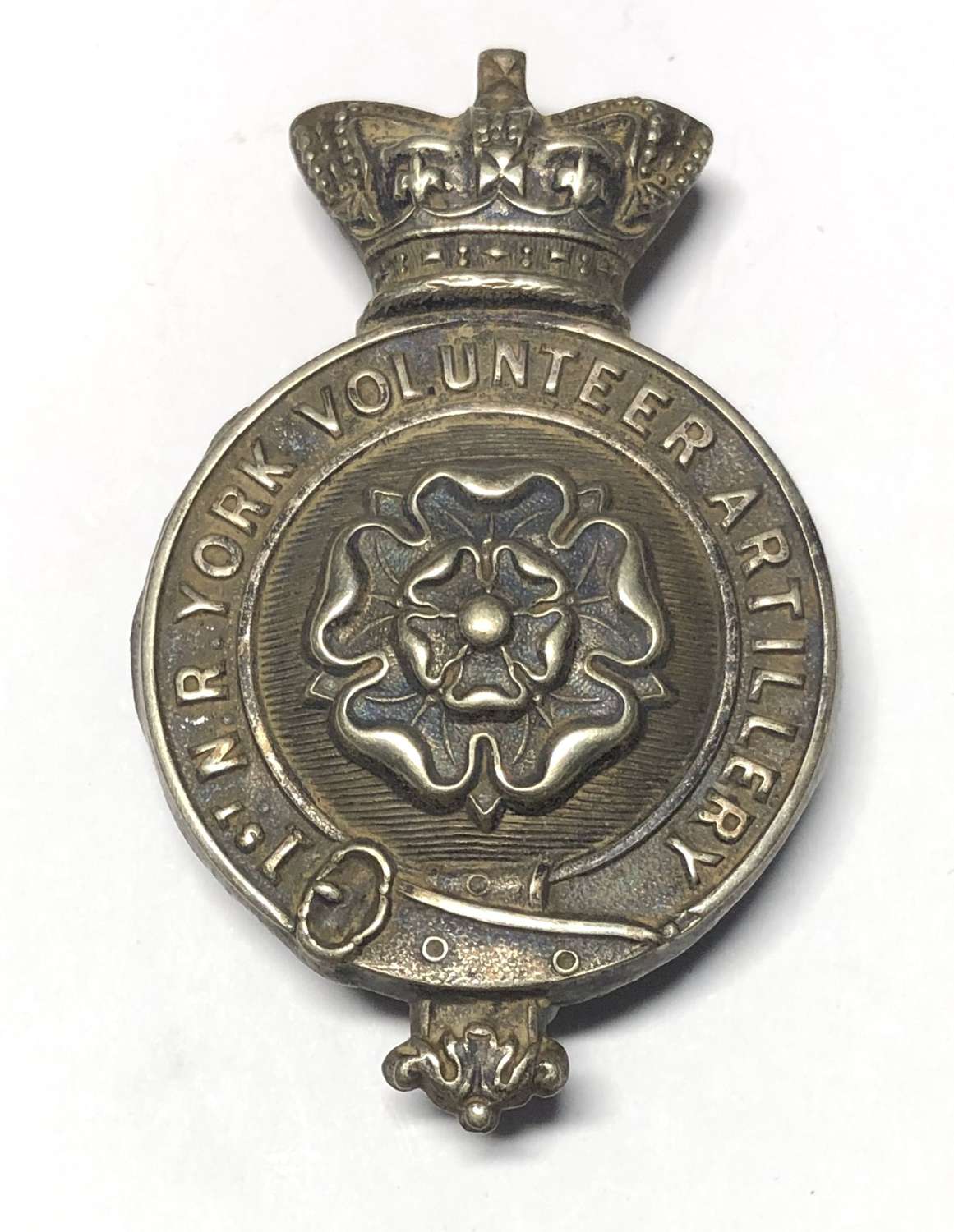 1st North Riding Yorkshire Volunteer Artillery Victorian cap badge