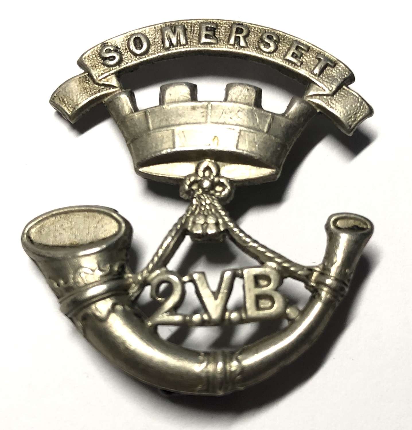 2nd (Taunton) VB Somerset Light Infantry cap badge circa 1896-1908