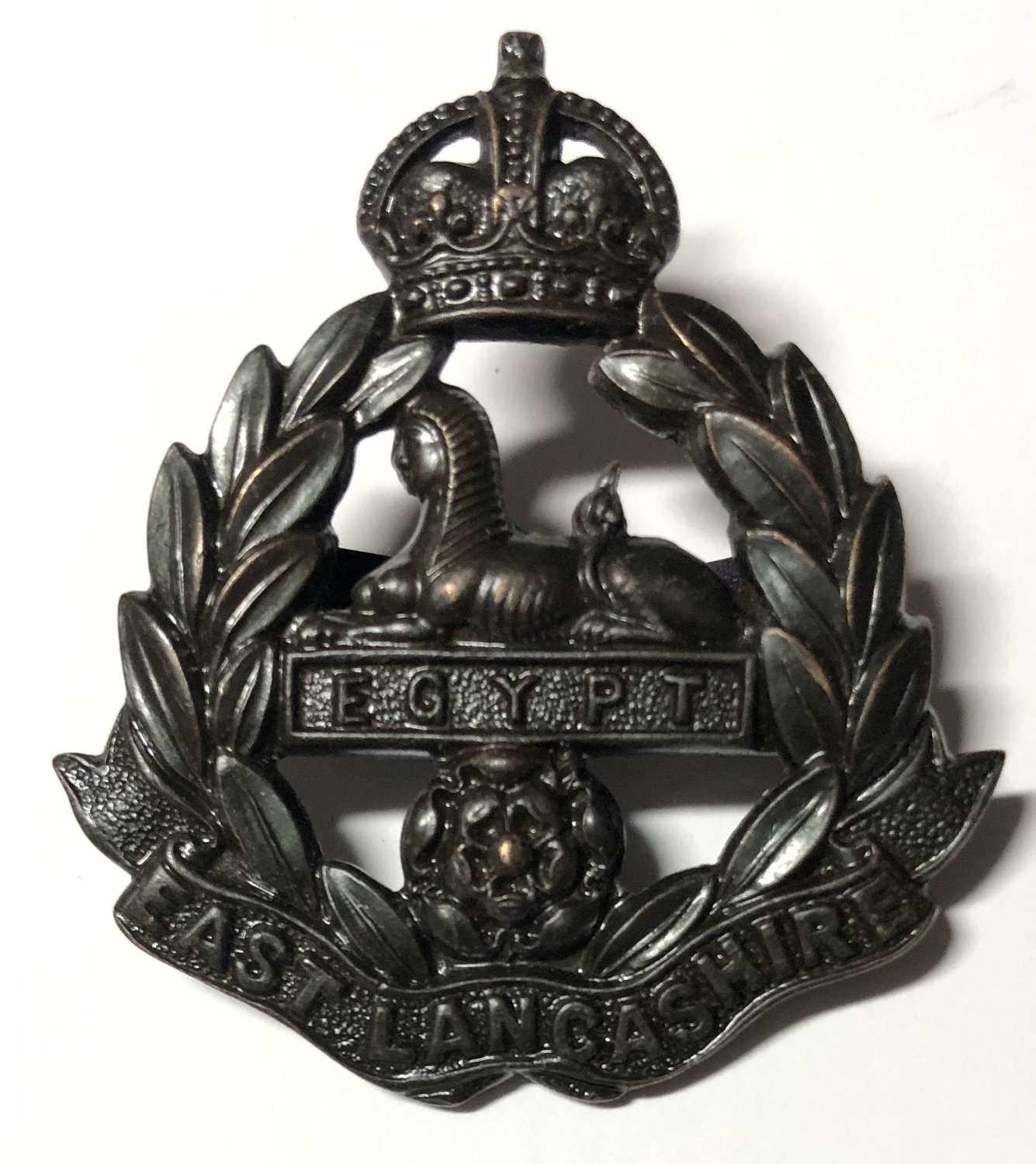 East Lancashire Regiment WW2 OSD cap badge by Firmin.