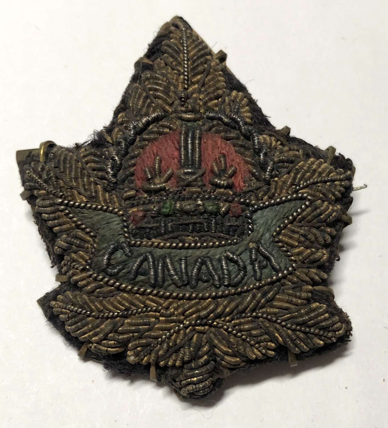 Canadian General Service bullion cap badge