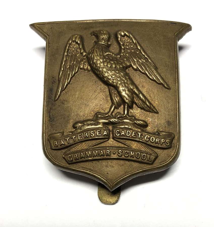 Battersea Grammar School Cadet Corps early cap badge