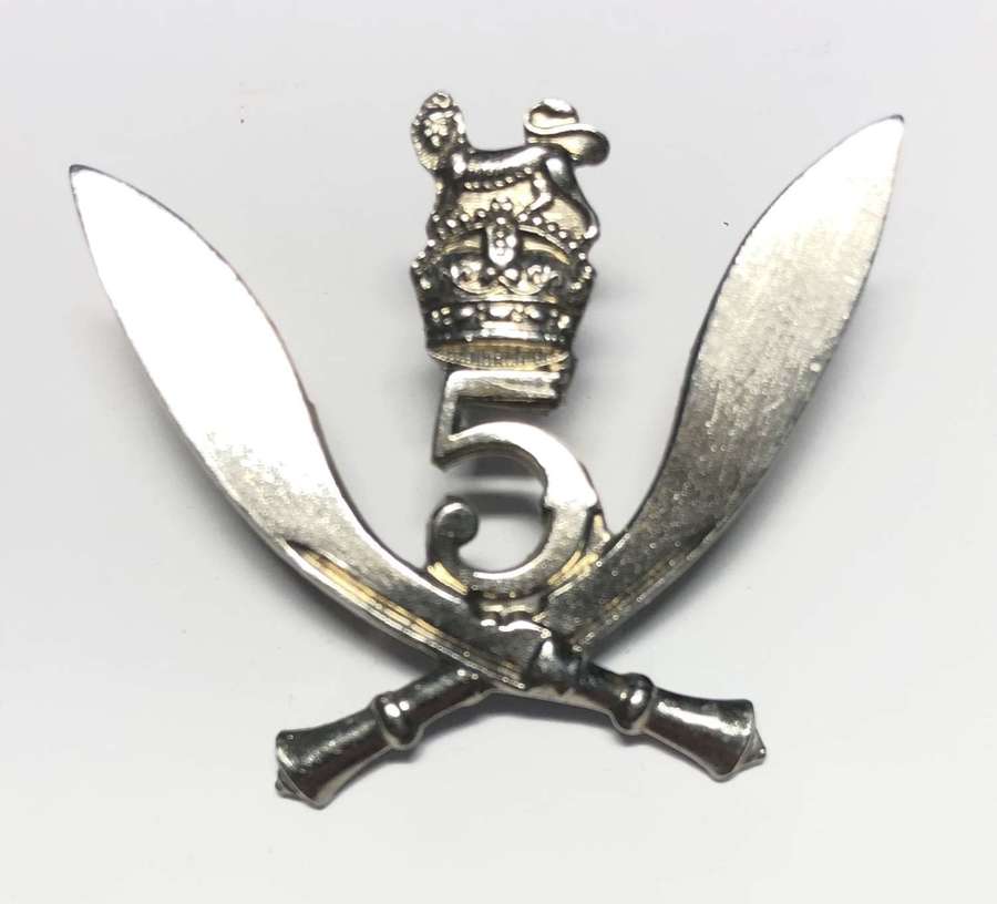5th Royal Gurkha Rifles WW2 cap badge