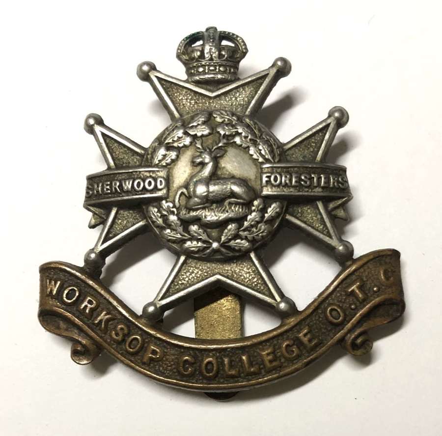 Worksop College OTC Nottinghamshire cap badge