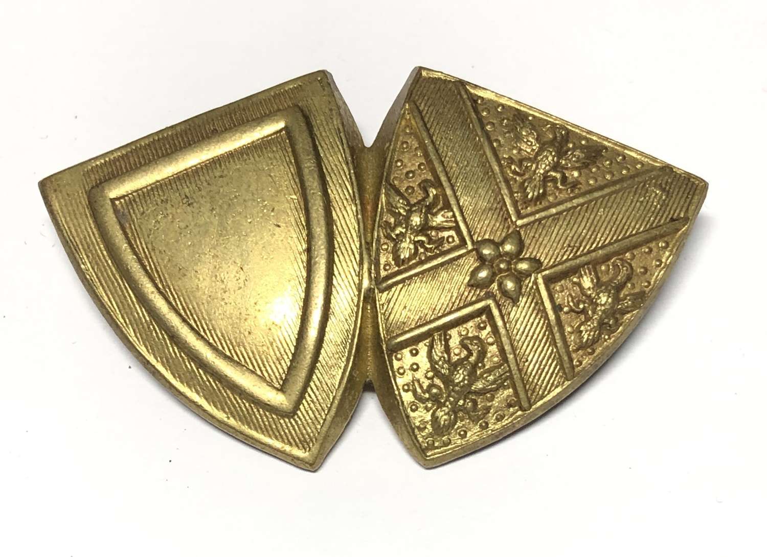 Barnard Castle School OTC post 1908 Durham cap badge