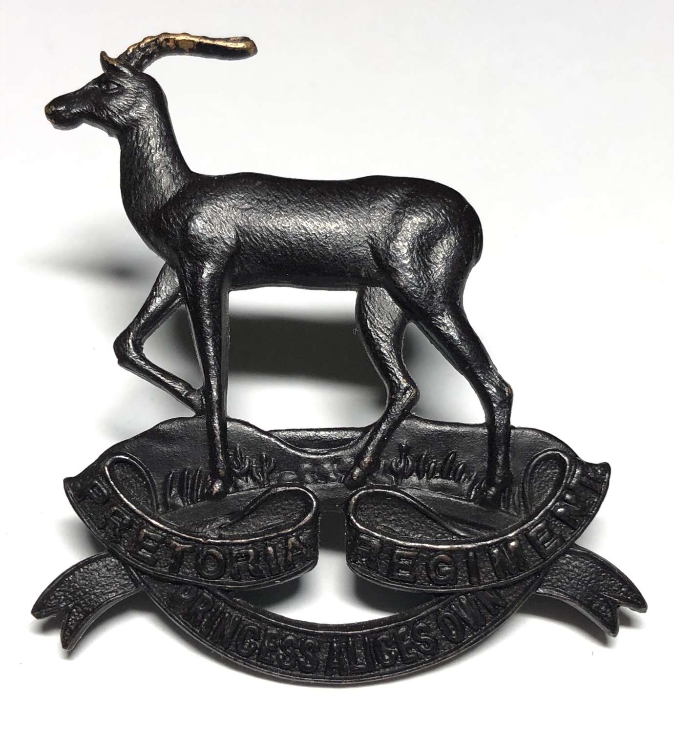 South Africa Princess Alice's Own Pretoria Regiment cap badge 1932-43