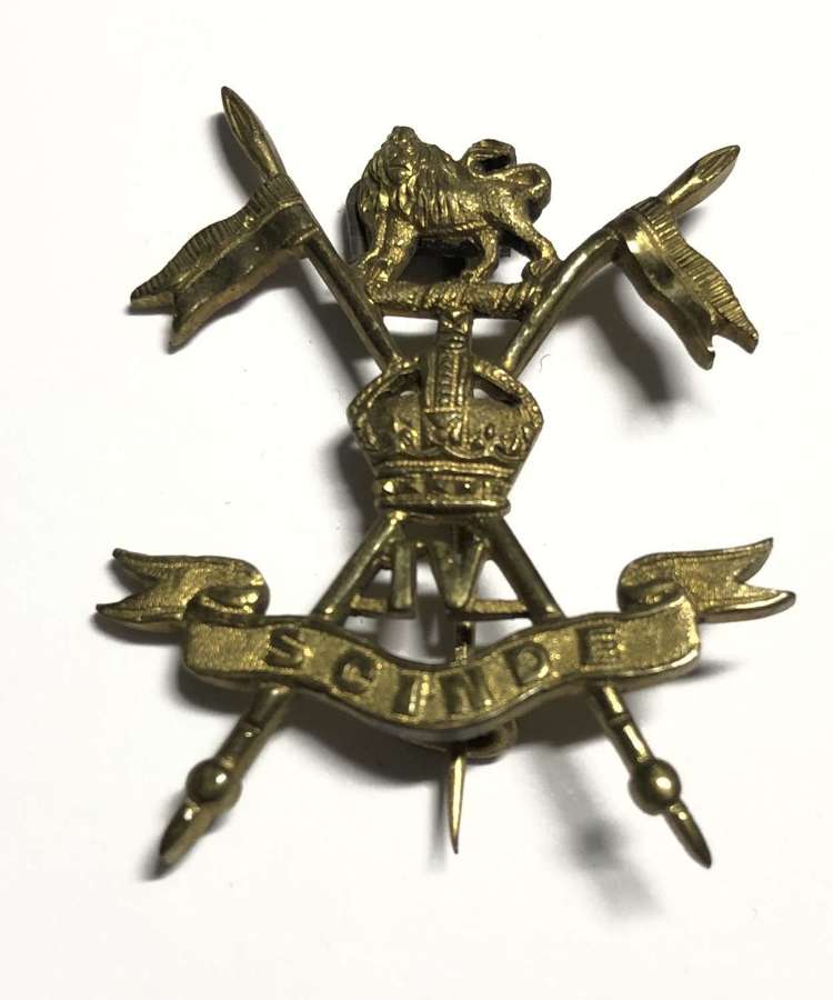 Indian Army. 4th Lancers Officer's pagri badge c1903-22