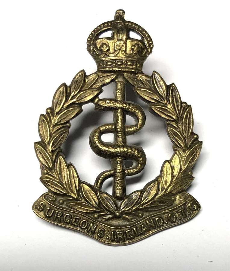 Irish Royal College of Surgeons OTC collar badge c1902-22