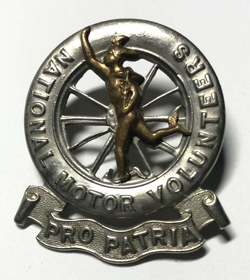 National Motor Volunteers WW1 VTC cap badge