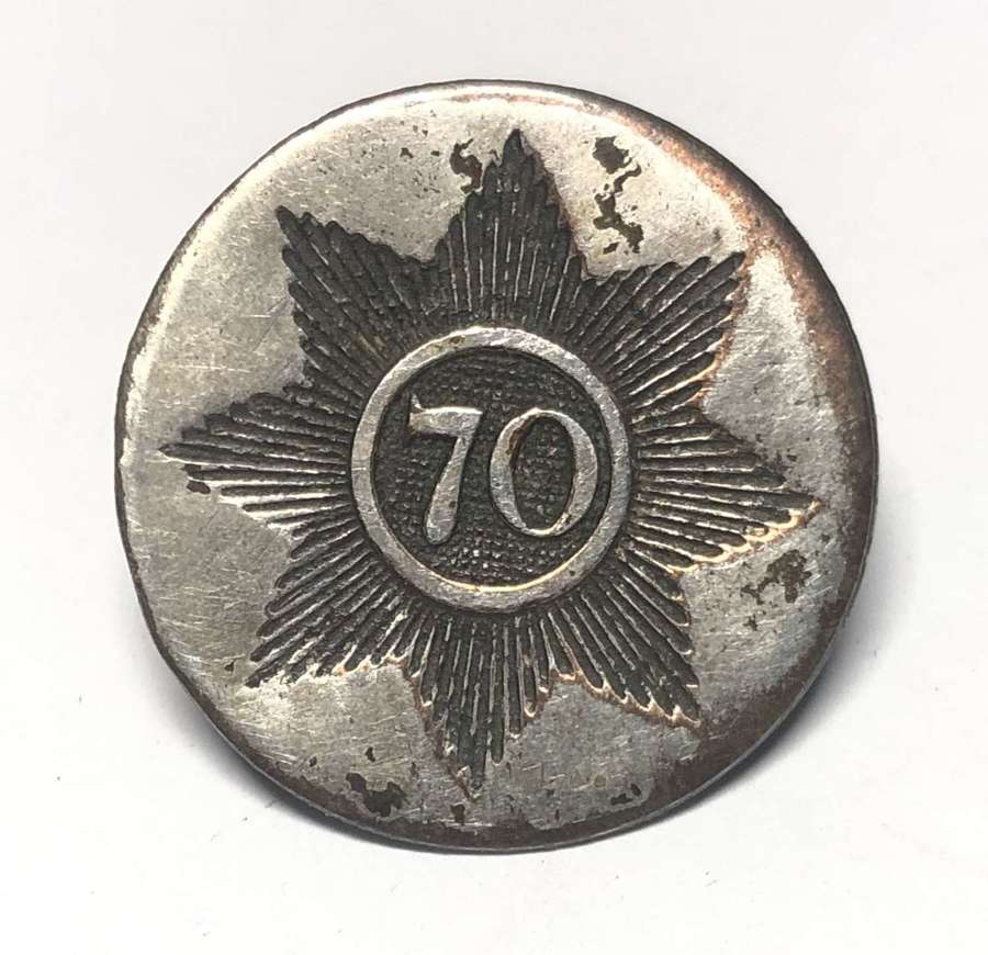 70th (The Surrey) Regt of Foot George III Officer’s coatee button