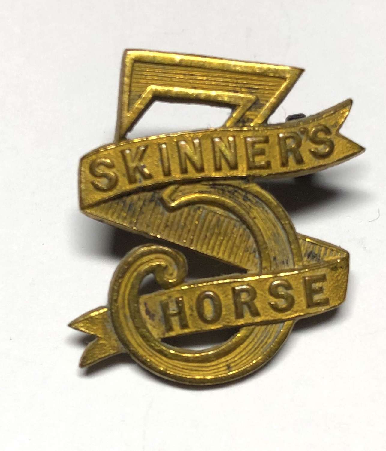 Indian Army. Skinner's Horse Officer's Field Service cap badge 1903-22