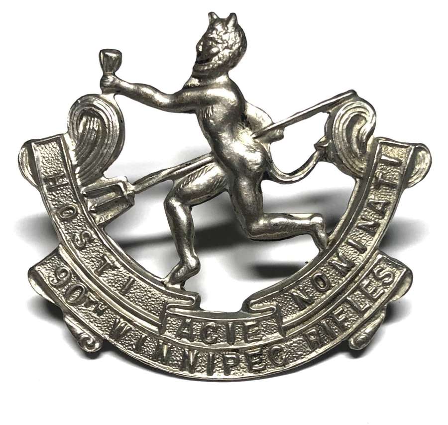 Canadian Miltia 90th Winnipeg Rifles post 1912 cap badge