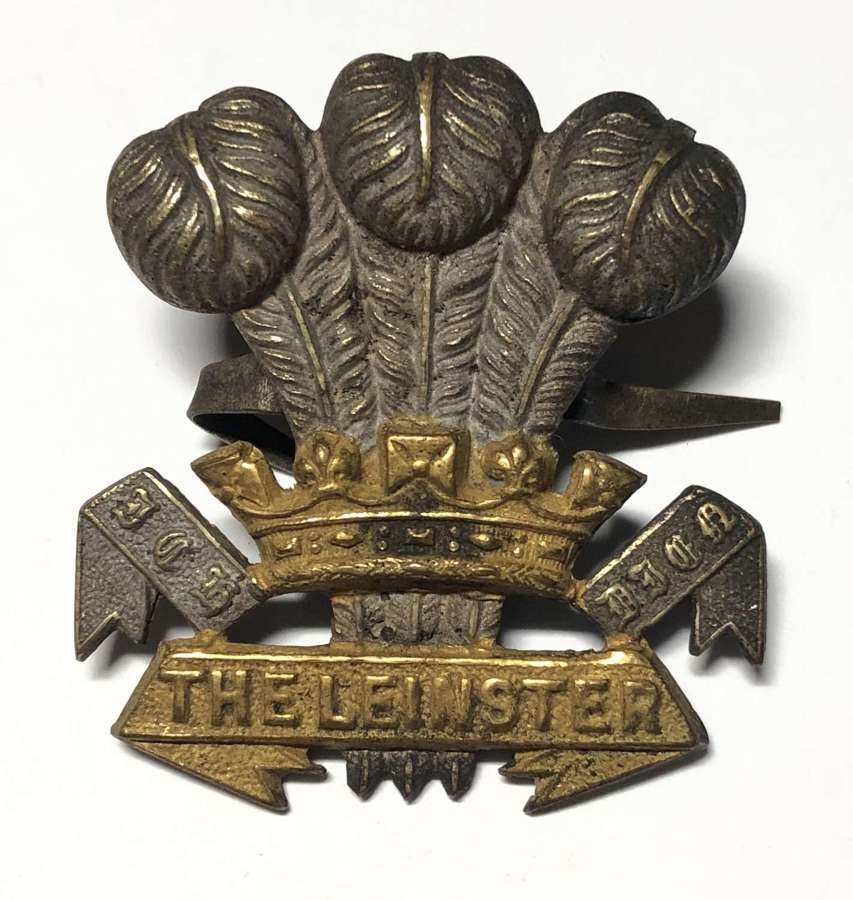 Irish. Leinster Regiment Officer’s pre 1922 cap badge.