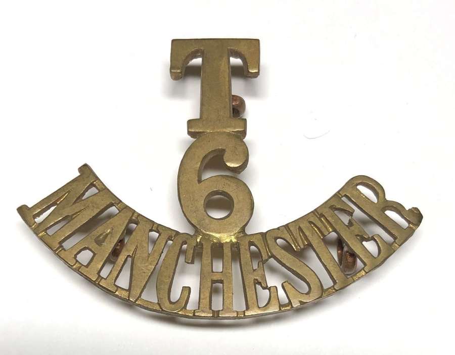 T / 6 / MANCHESTER WW1 era shoulder title circa 1908-21