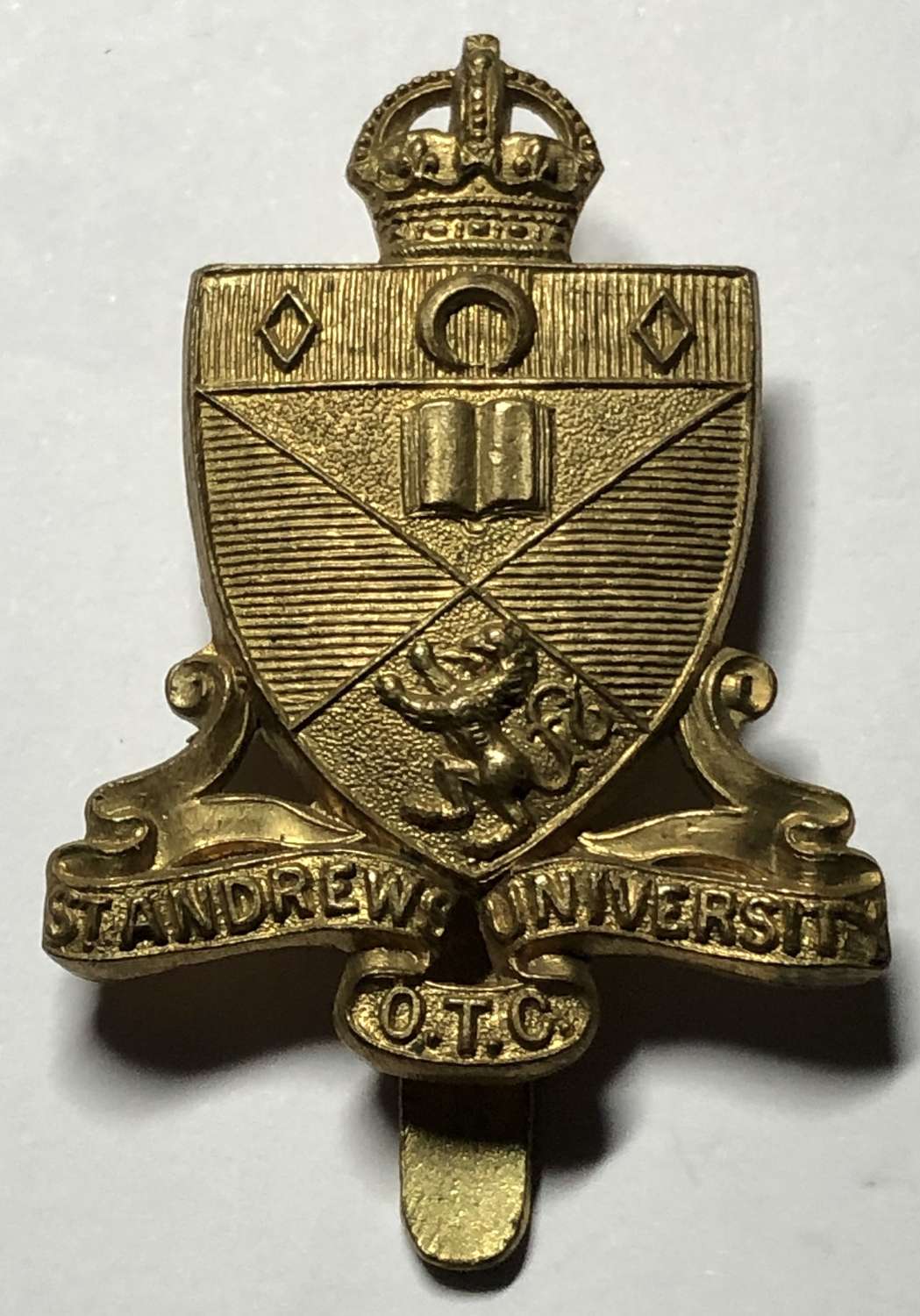 Scottish St. Andrew's Univerity OTC pre war cap badge