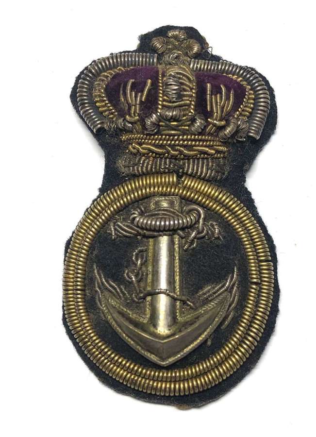 Royal Navy Victorian Chief Petty Officer's cap badge circa 1879-1900