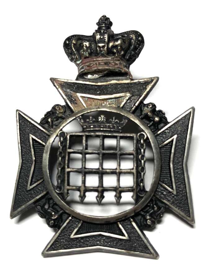 Queen’s Westminster Rifle Volunteers Victorian Officer’s cap badge