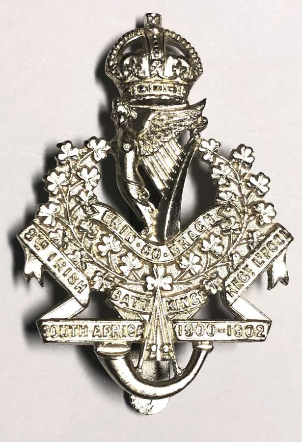8th (Irish) Bn. Kings Regiment Liverpool post 1939 Officer cap badge