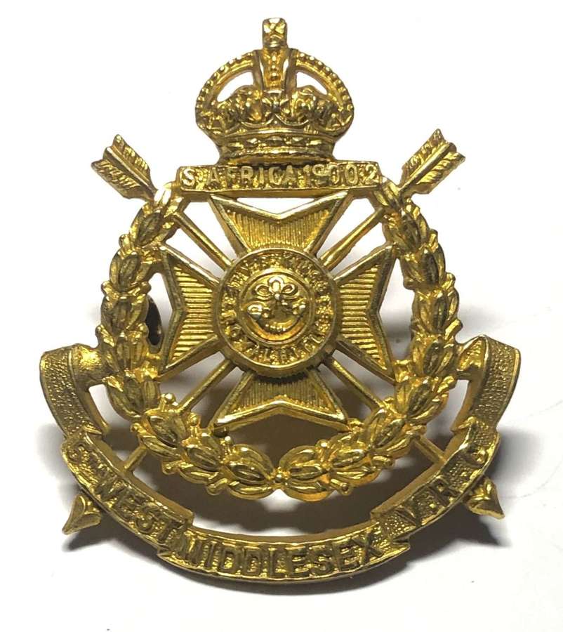4th VB KRRC (5th West Middlesex RV) Officer's cap badge c1905-08