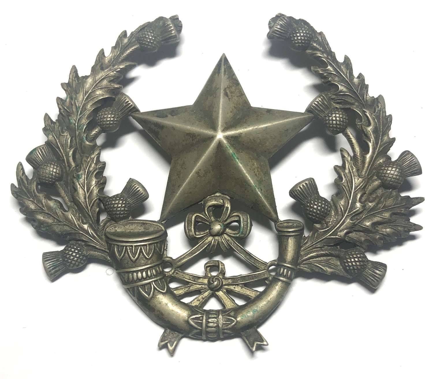 Cameronians (Scottish Rifles) Sergeant's glengarry badge