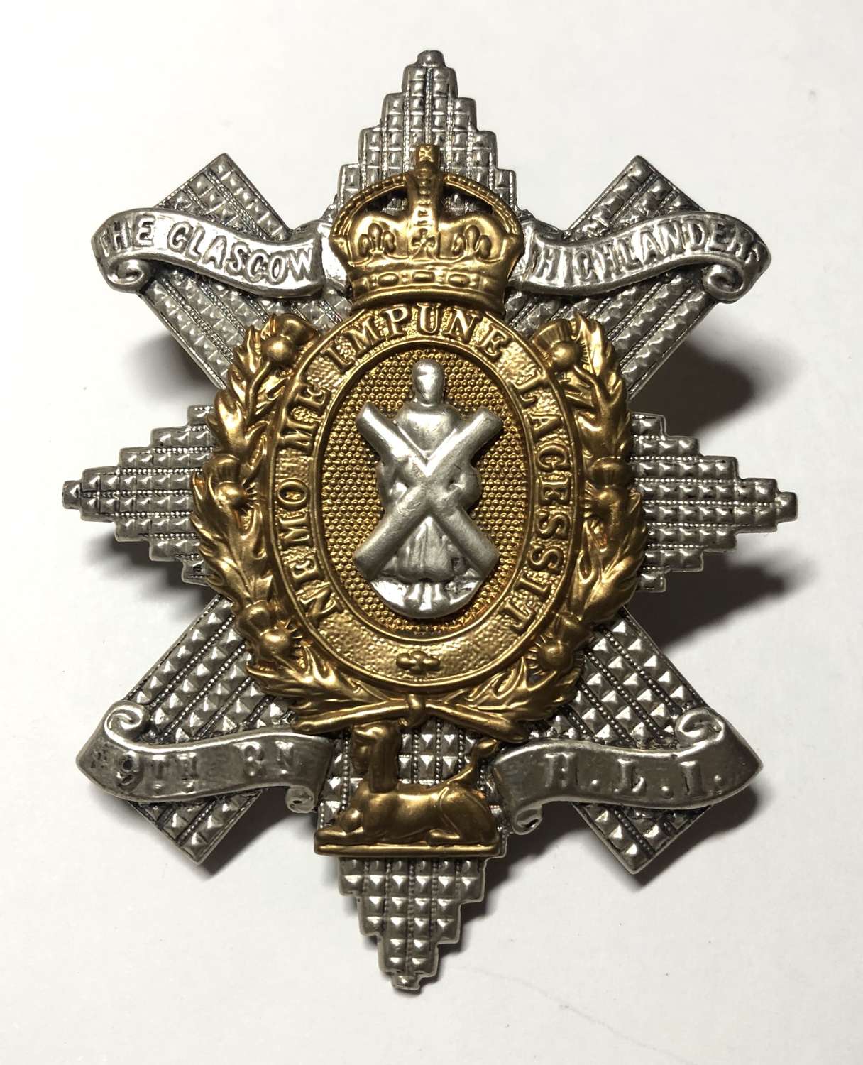9th Bn. HLI (Glasgow Highlanders) Officer's glengarry c1908-39