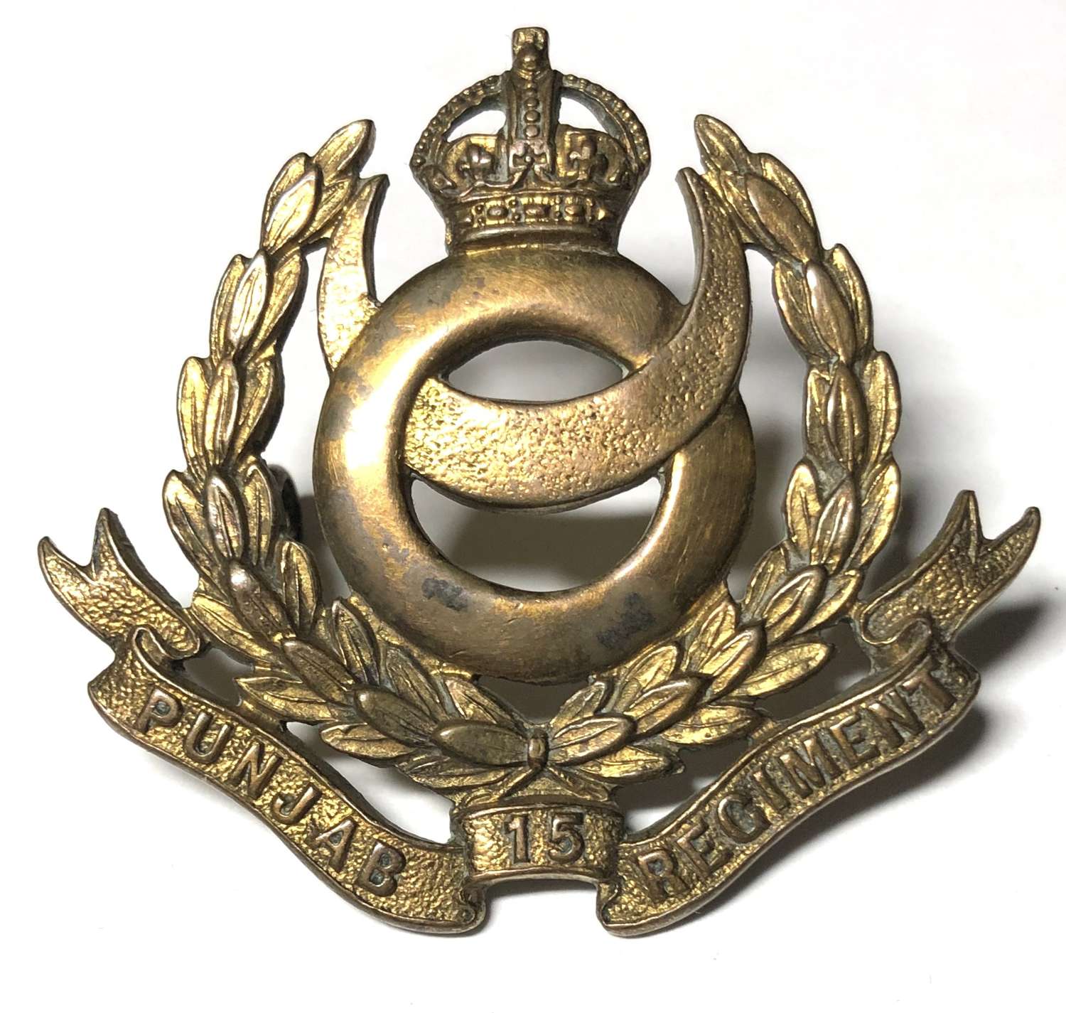 15th Punjab Regiment post 1922 Officer’s cap badge by Gaunt, London