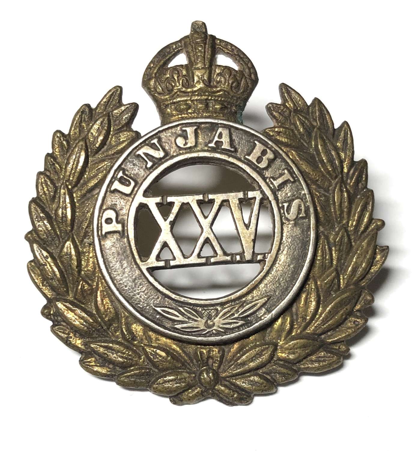 Indian Army. 25th Punjabis 1903-22 Officer's cap badge