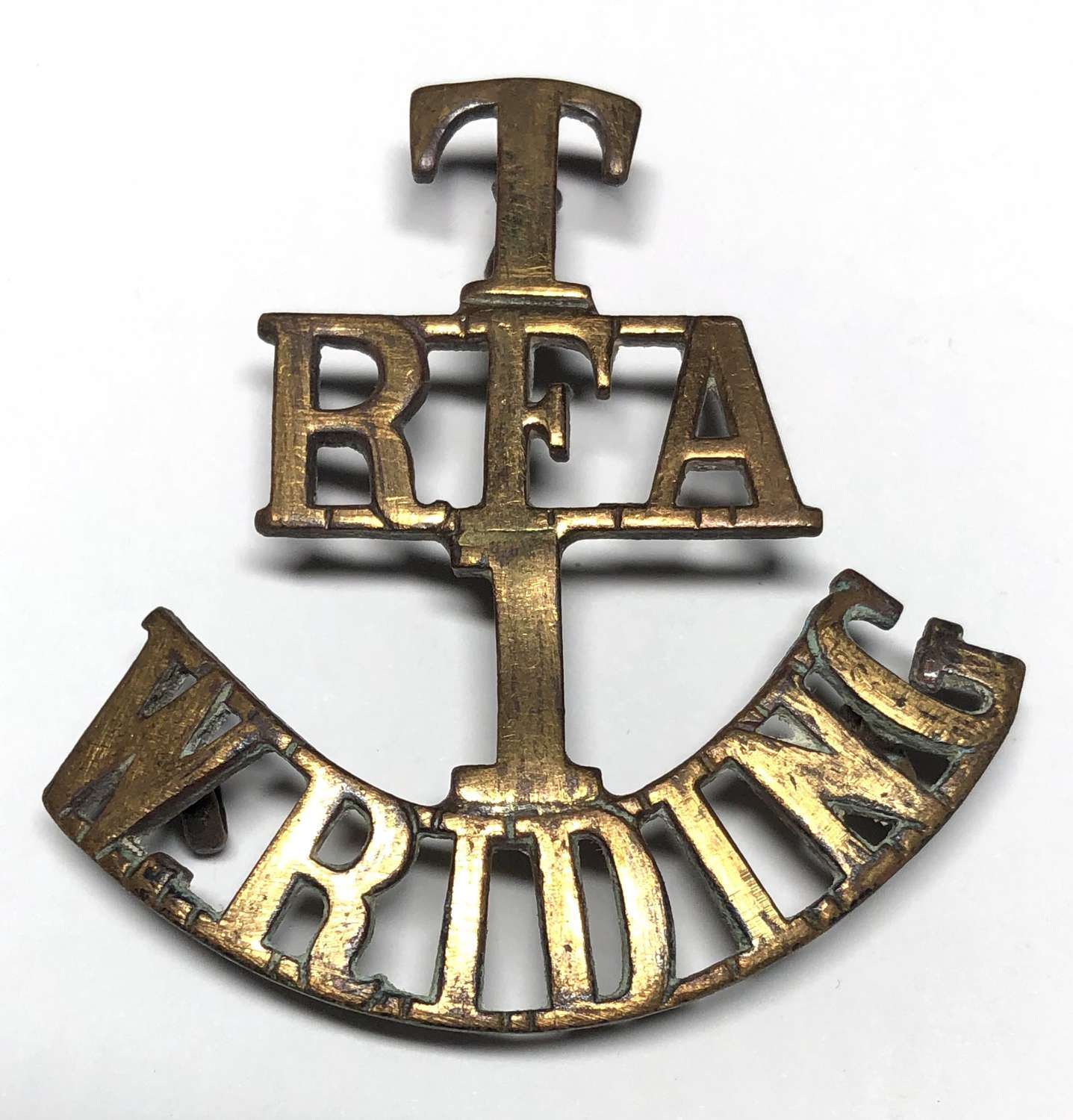 T / RFA / 1 / W.RIDING Royal Field Artillery title c1908-21