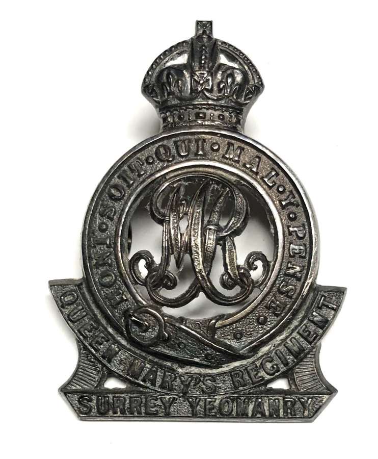 QMO Surrey Yeomanry Officer's badge